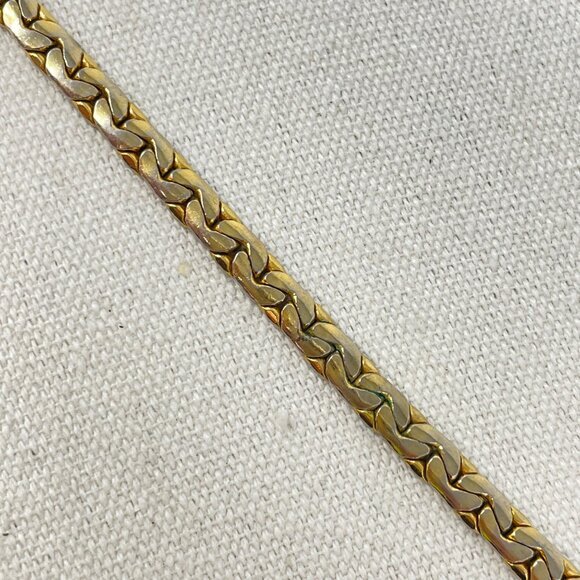 Goldette Link Bracelet Marked Vintage Gold-Tone Chain - Picture 9 of 13